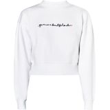 myMo - Cropped Sweatshirt - Zacht Katoen - Losse Pasvorm