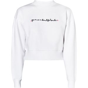 myMo - Cropped Sweatshirt - Zacht Katoen - Losse Pasvorm