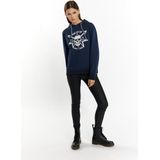 Mymo - Hoodie - Marine - Dames - Met Capuchon