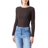 Mymo Rugloze trui Dames donkerbruin