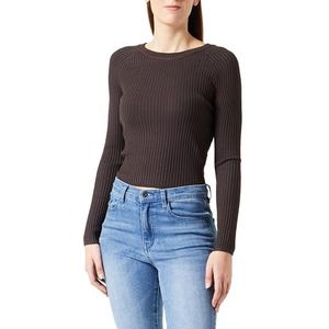 Mymo Rugloze trui Dames donkerbruin