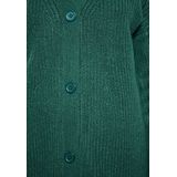 Oversized Vest - Gebreid - V-Hals - Knoopsluiting - Lange Mouwen - Casual