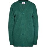 Oversized Vest - Gebreid - V-Hals - Knoopsluiting - Lange Mouwen - Casual