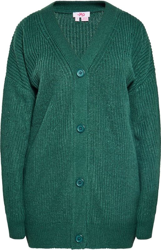 Oversized Vest - Gebreid - V-Hals - Knoopsluiting - Lange Mouwen - Casual