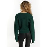 Mymo - Gebreide Trui - Donkergroen - Dames