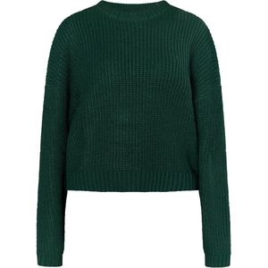 Mymo - Gebreide Trui - Donkergroen - Dames
