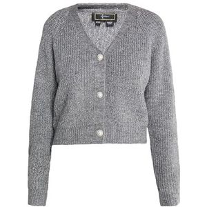 faina Gebreid vest  grijs