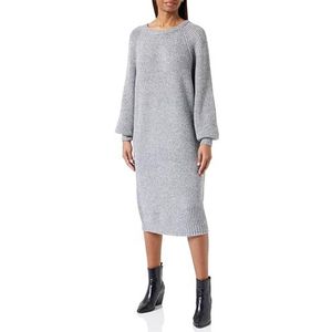 faina Gebreide jurk  grijs