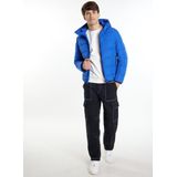 Mo - Gewatteerd Winterjack - Blauw - Heren