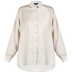 Idony Damesblouse 17329910, crème, S, Crème, S