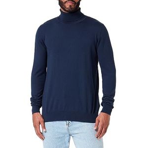 MOZZAAR Heren gebreide trui 14430236, Marine, M, marineblauw, M