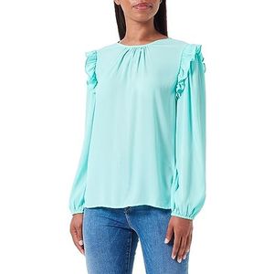 Sidona Blouses, turquoise, maat M voor dames, Turkoois Blauw, M