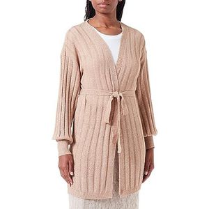 Sidona Gebreid damesvest 10430477, taupe, XS/S, taupe, XS/S