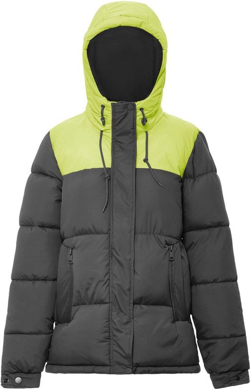 Mymo - Gewatteerd Jack - Zwart - Dames - Met Capuchon en Ritssluiting