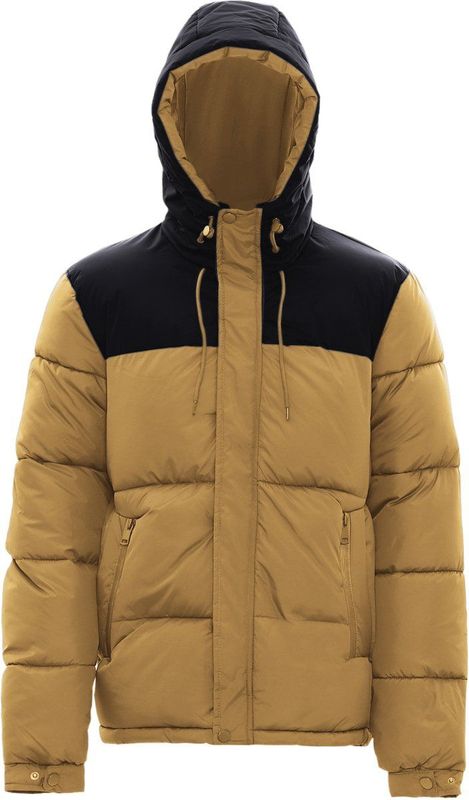 Mo - Gewatteerd Jack - Camel - Heren - Bicolor-look