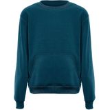 MO - Sweatshirt - Petrol - Effen - Lange Mouw