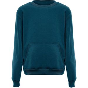 MO - Sweatshirt - Petrol - Effen - Lange Mouw
