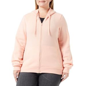 Mymo Athlsr Stijlvolle trui met capuchon voor dames met ritssluiting polyester PFIRSICH maat XL, perzik, XL