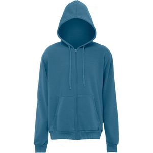 Mo - ATHLSR - Sweatvest - Turquoise - Capuchon met Trekkoord