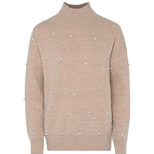 faina - Trui - Beige - Losse Pasvorm - Lange Mouw