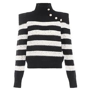 faina Trui  zwart / wit