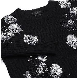 faina Trui  zwart / zilver