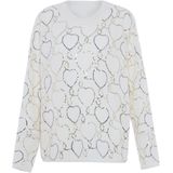 faina - Trui - Goud - Effen - Lange Mouw - Losse Pasvorm