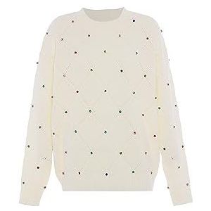 faina Trui  gemengde kleuren / wolwit