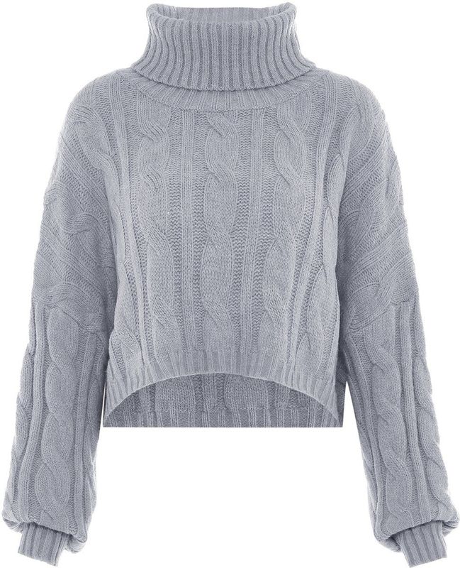 myMo - Coltrui - Licht Grijs Melange - Zachte Garenmix - Klassiek Kabelpatroon