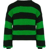 MYMO - Gebreid Vest - Groen - Knoopsluiting - V-hals - Losse Pasvorm