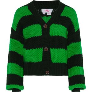 Vest - Gestreept - Knitwear - V-hals - Lange Mouw