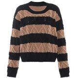 Mymo - Gebreide Trui - Zwartbruin - Dames