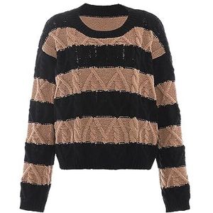 Mymo - Gebreide Trui - Zwartbruin - Dames