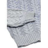 Mymo - Vest - Blauw - Kabelgebreid - Dames