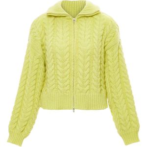 Mymo - Vest - Kalk - Kabelgebreid - Zachte Garen