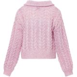 Mymo - Vest - Roze - Kabelgebreid - Dames