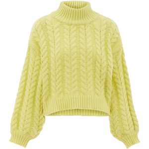 myMo - Kabelgebreide Trui - Blauw - Zacht Garen