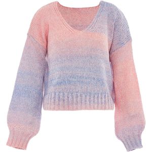 Mymo - Jumper - Blauw Roze - Pullover Trui