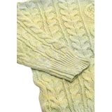 Mymo - Vest - LIME MUNT - Dames - Kabelgebreid - Tweewegritssluiting