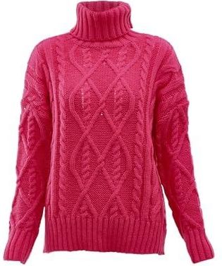 Mymo - Coltrui - Fuchsia - Gebreide Trui