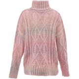 Mymo - Coltrui - Roze Geel - Dames - Grofgebreid