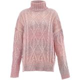 Mymo - Coltrui - Roze Geel - Dames - Grofgebreid