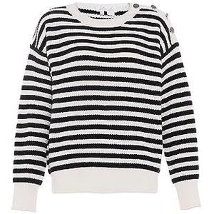 BLONDA Trui  zwart / wolwit