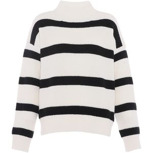 BLONDA Trui  zwart / wolwit