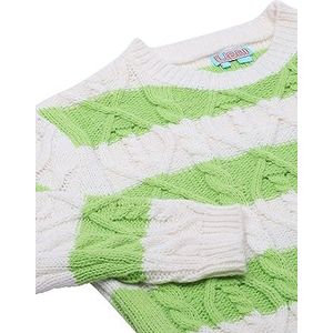 Libbi Trui  lichtgroen / wit