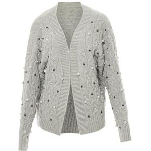 nascita Gebreid vest  lichtgrijs