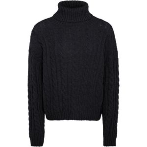 Paino - Trui - Zwart - Knitwear - Col Halstype