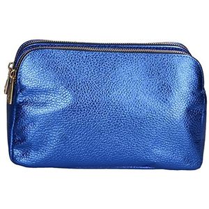 FELIPA Dames handtas clutch bag, blauw metallic, blauw metallic