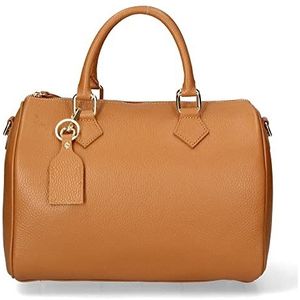 FELIPA Satchel Handtas voor dames, Donker cognac