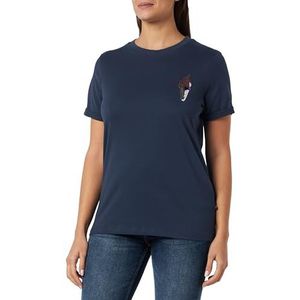 swirlie Dames T-Shirt 77133878, marine, M, marineblauw, M